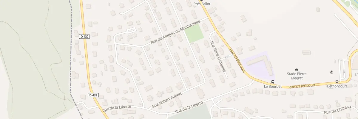 Plan du 9 Rue André Protet à Bethoncourt