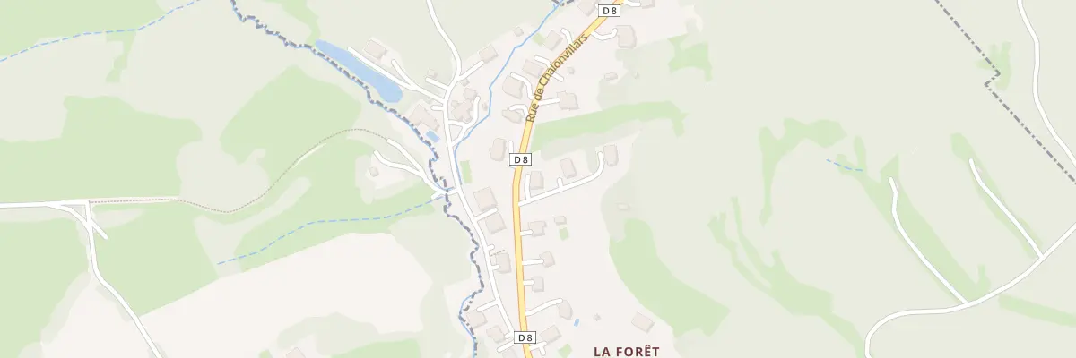 Plan du 9 Rue de Chalonvillars à Évette-Salbert
