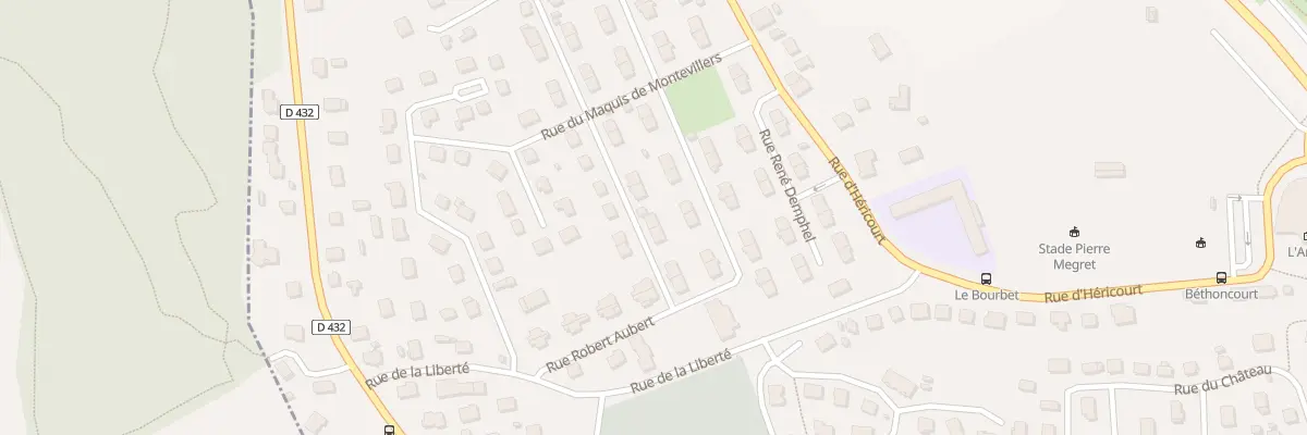 Plan du 7 Rue André Protet à Bethoncourt