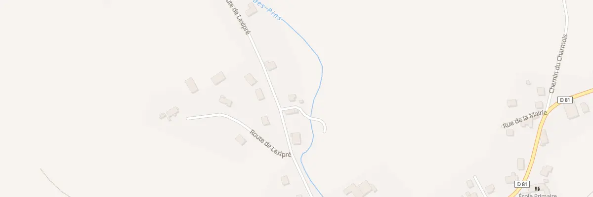 Plan du 18 Rte de Lexipré aux Poulières