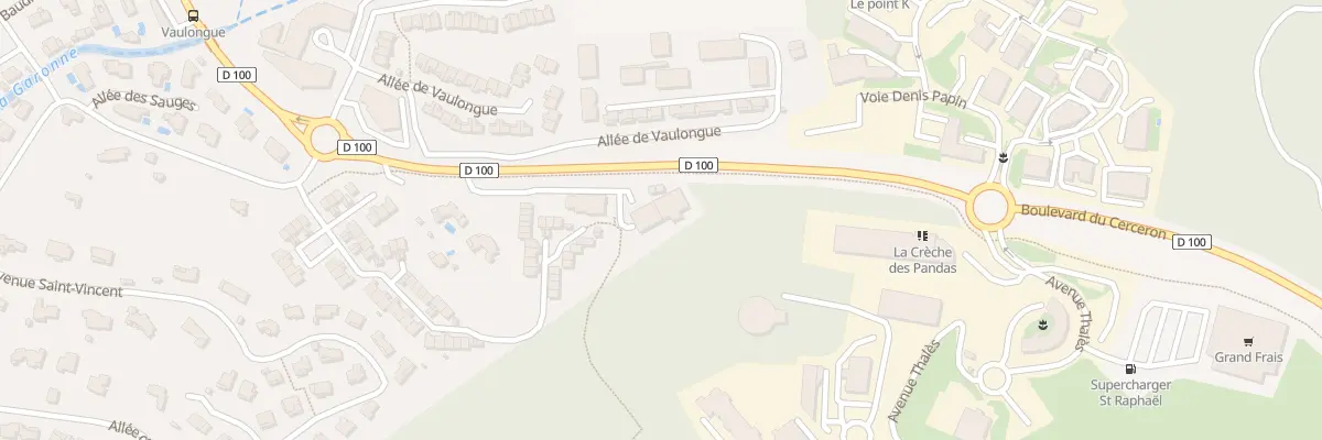 Plan du 996 Bd du Cerceron à Saint-Raphaël