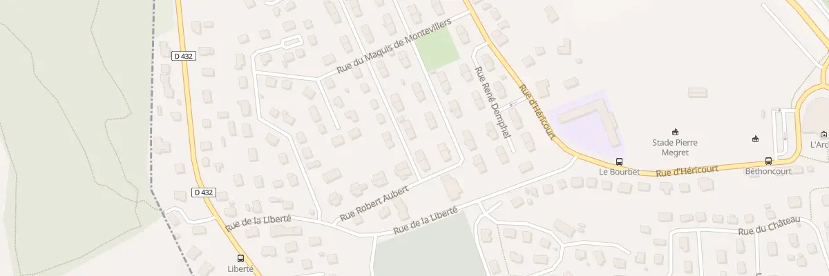 Plan du 5 Rue André Protet à Bethoncourt