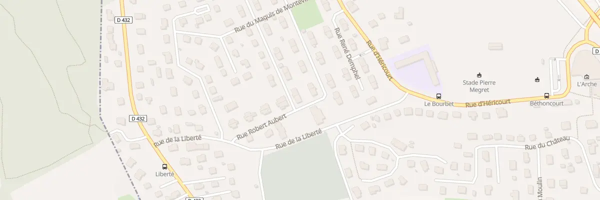 Plan du 1 Rue André Protet à Bethoncourt