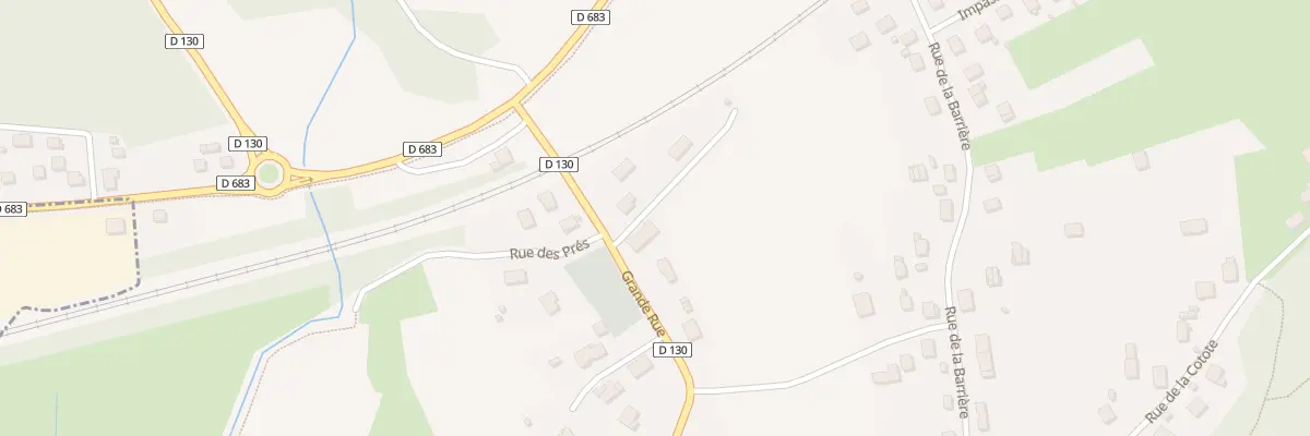 Plan du 1B Gr Grande Rue à Brevilliers