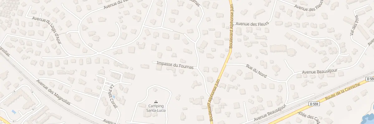 Plan du 300 Av du Fournas à Saint-Raphaël