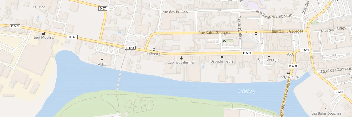 Plan du 67B Fg de Besançon à Montbéliard
