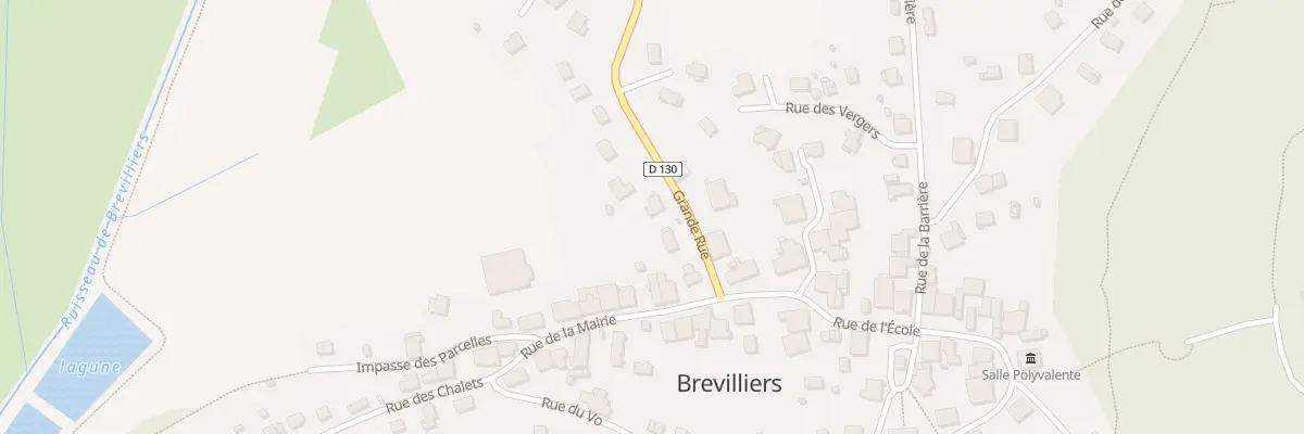 Plan du 14 Gr Grande Rue à Brevilliers
