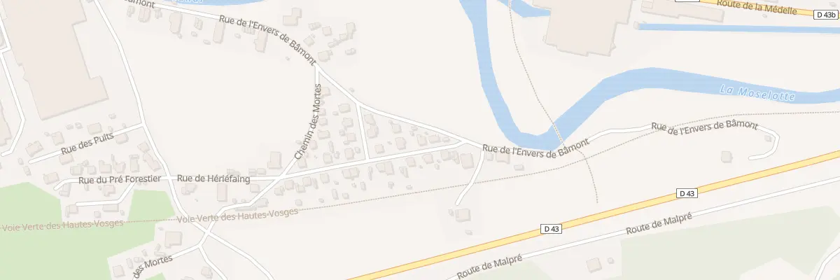 Plan du 42 Rue de Heriefaing à Saulxures-sur-Moselotte