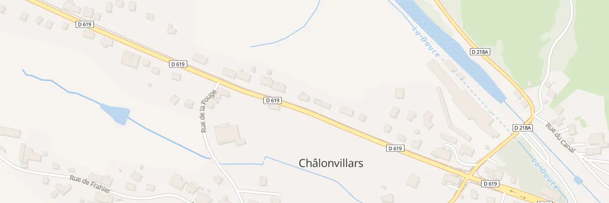 Plan du 18 Rte Nationale à Châlonvillars