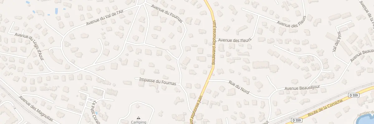 Plan du 874 Bd Alphonse Juin à Saint-Raphaël