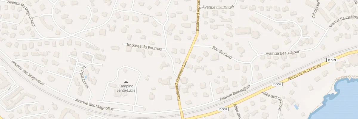 Plan du 956 Bd Alphonse Juin à Saint-Raphaël