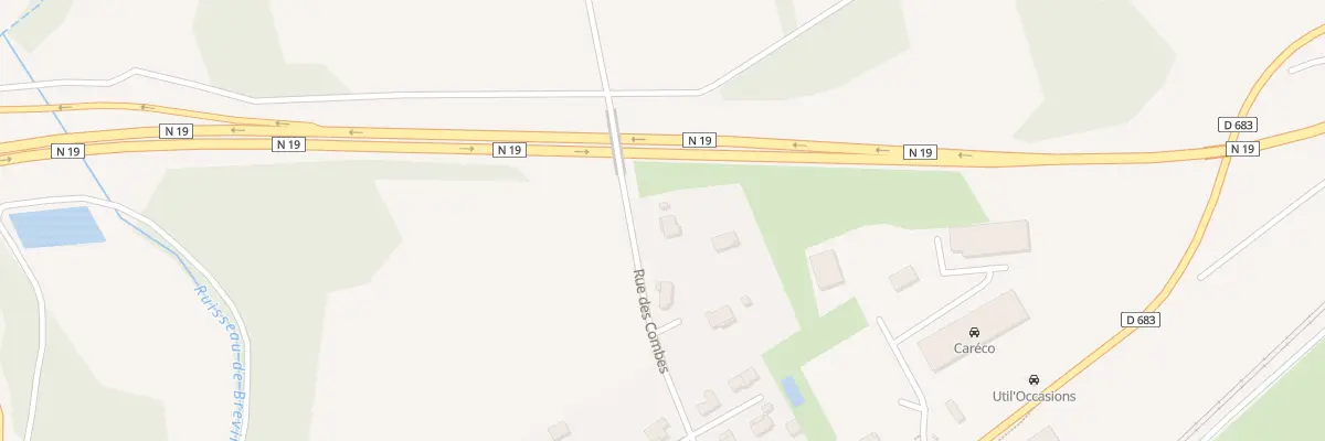 Plan du 10 Rue des Combes à Brevilliers