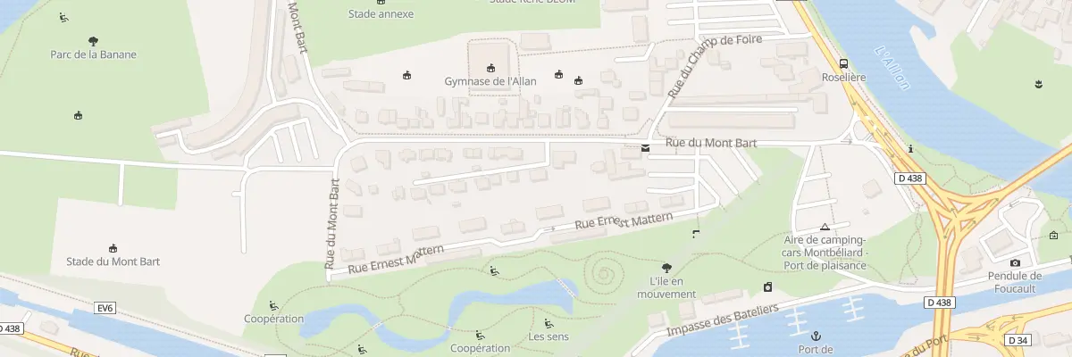 Plan du 1 Imp du Mont Bart à Montbéliard