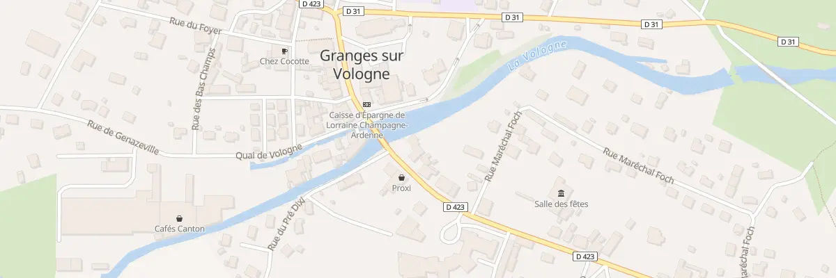 Plan du 9 Rue de Lattre de Tassigny à Granges-Aumontzey