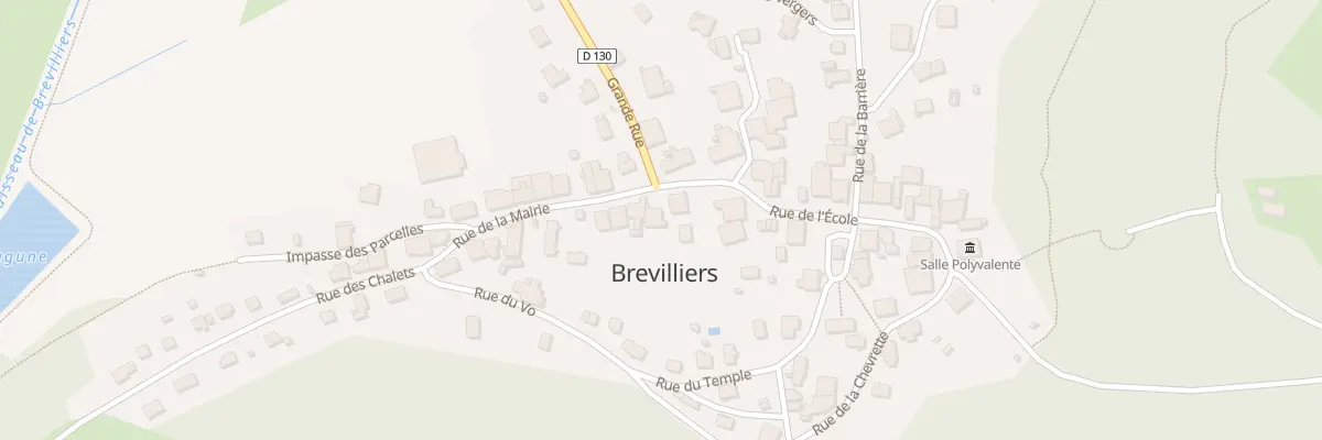 Plan du 2B Rue de l’École à Brevilliers