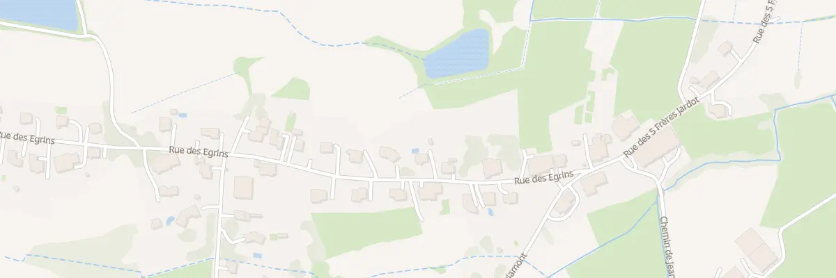 Plan du 8 Rue des Egrins à Évette-Salbert