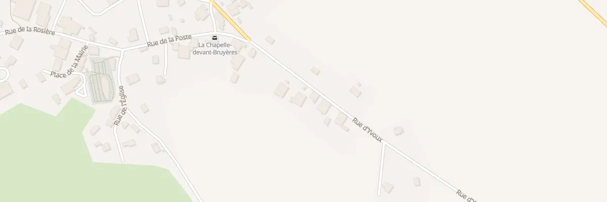 Plan du 390 Rue d’Ivoux à La Chapelle-devant-Bruyères