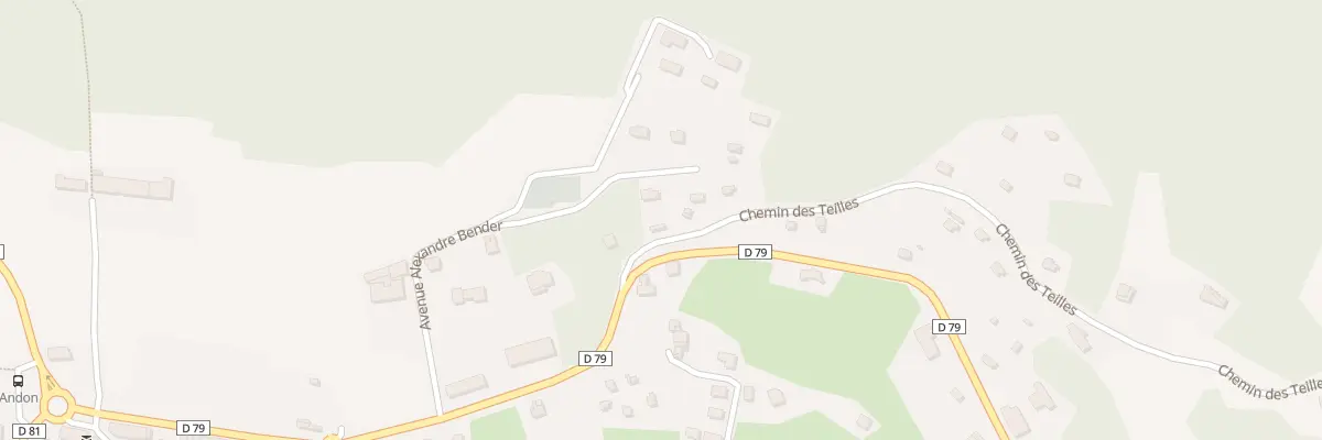 Plan du 17 Che des Teilles à Andon