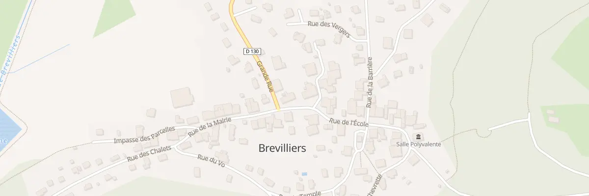 Plan du 1 Rue de l’École à Brevilliers