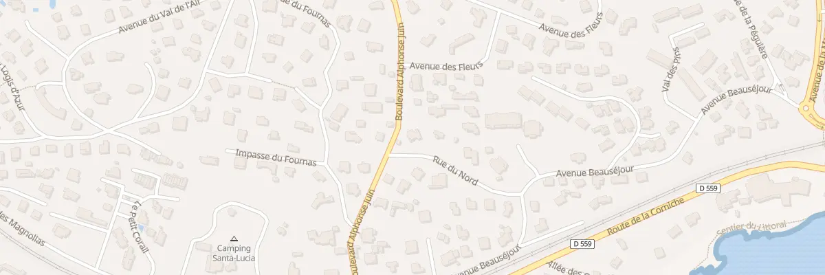 Plan du 897 Bd Alphonse Juin à Saint-Raphaël