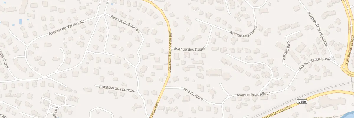 Plan du 835 Bd Alphonse Juin à Saint-Raphaël
