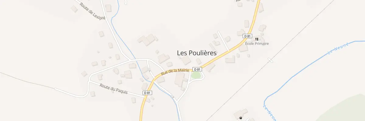 Plan du 11 Rue de la Mairie aux Poulières