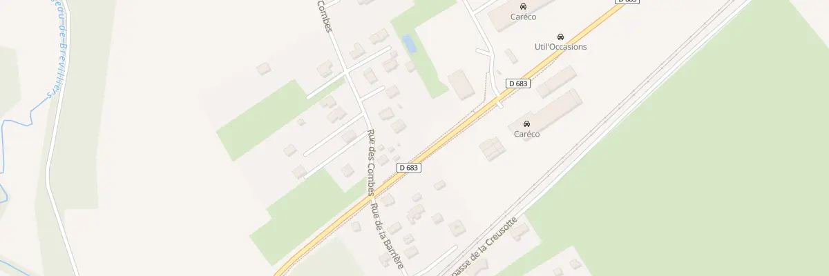 Plan du 2 Rue des Combes à Brevilliers