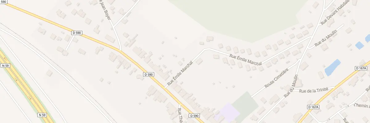 Plan du 1 Rue Emile Marchal à Bertrichamps