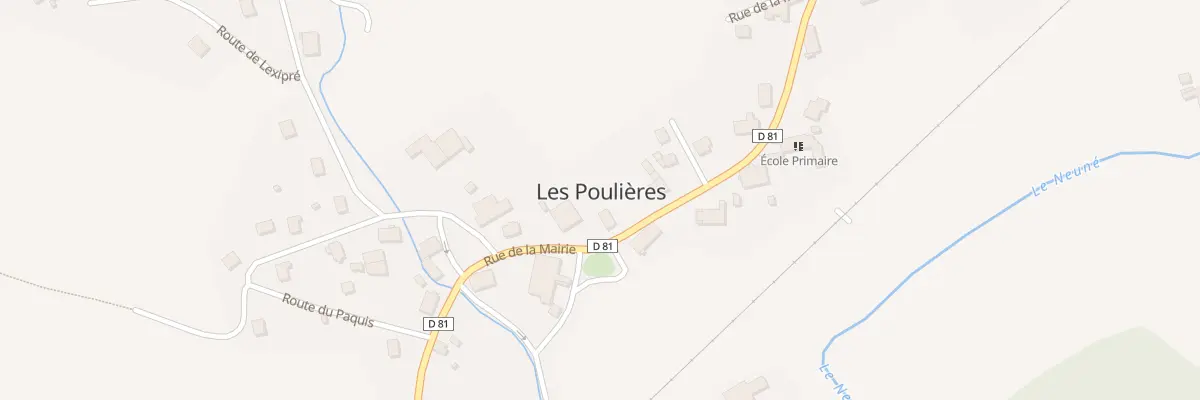 Plan du 15 Rue de la Mairie aux Poulières