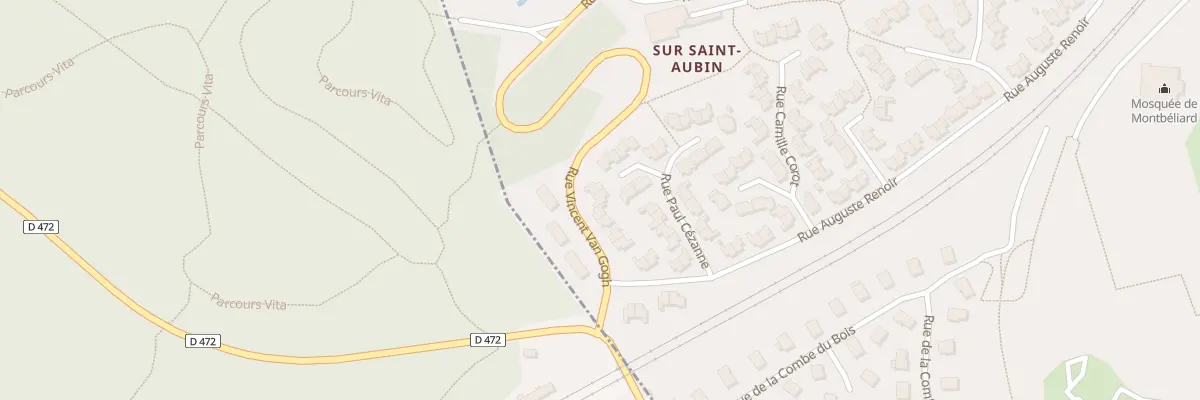 Plan du 13 Rue Paul Cézanne à Montbéliard
