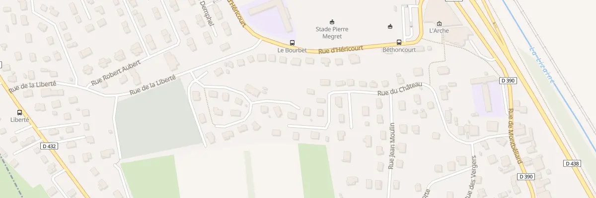 Plan du 27 Rue du Château à Bethoncourt
