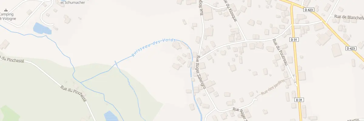 Plan du 20 Rue Roger Salengro à Granges-Aumontzey