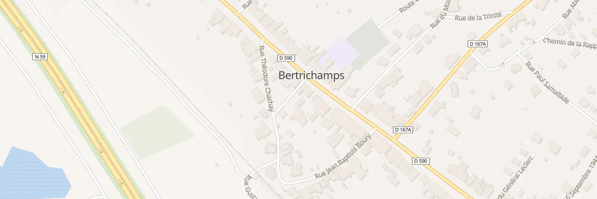 Plan du 43 Rue du Genéral Leclerc à Bertrichamps