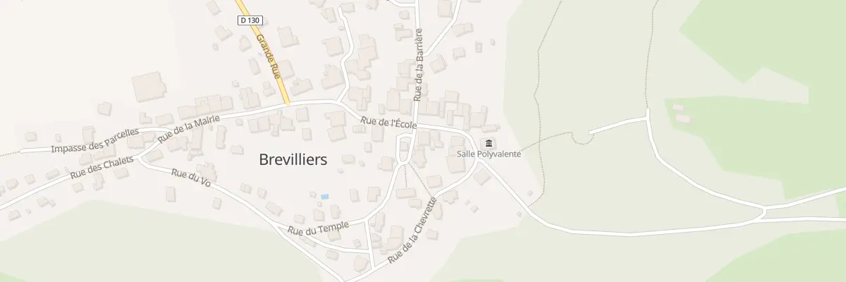 Plan du 1 Pl de la Fontaine à Brevilliers