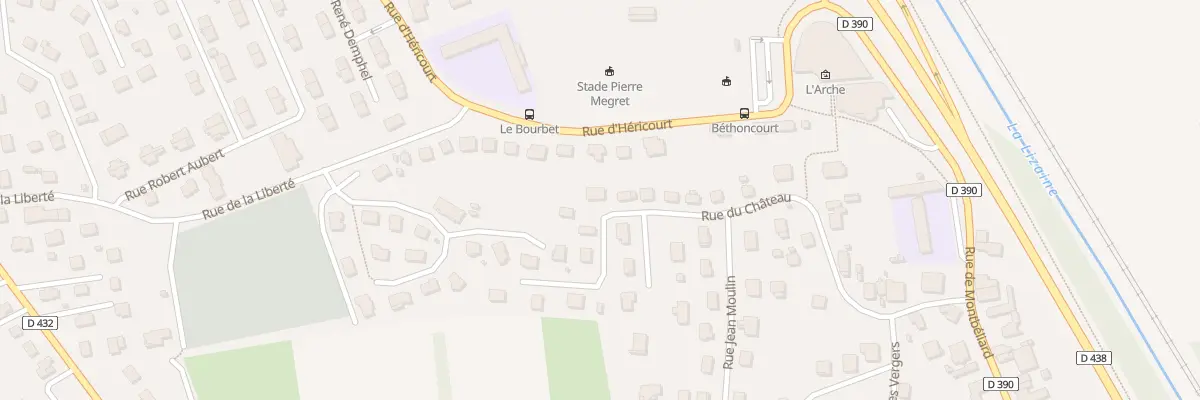 Plan du 25B Rue du Château à Bethoncourt