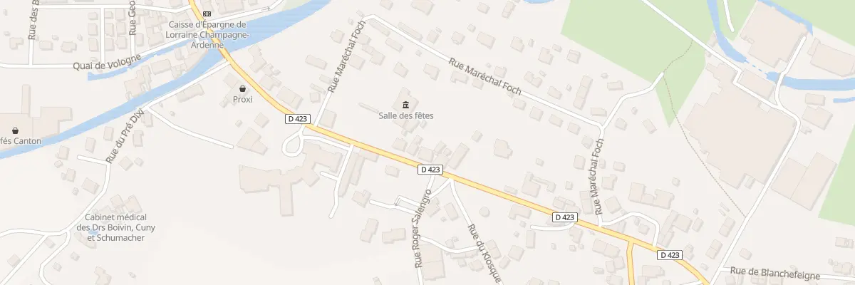Plan du 25 Rue de Lattre de Tassigny à Granges-Aumontzey