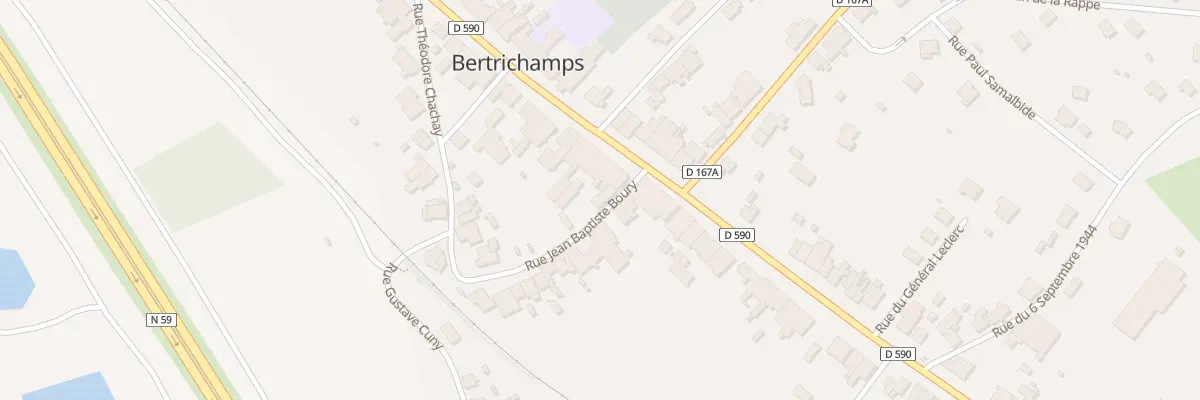 Plan du 2 Rue Jean- Baptiste Boury à Bertrichamps