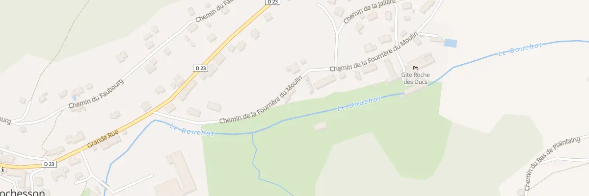 Plan du 4 Che de la Fourriere du Moulin à Rochesson