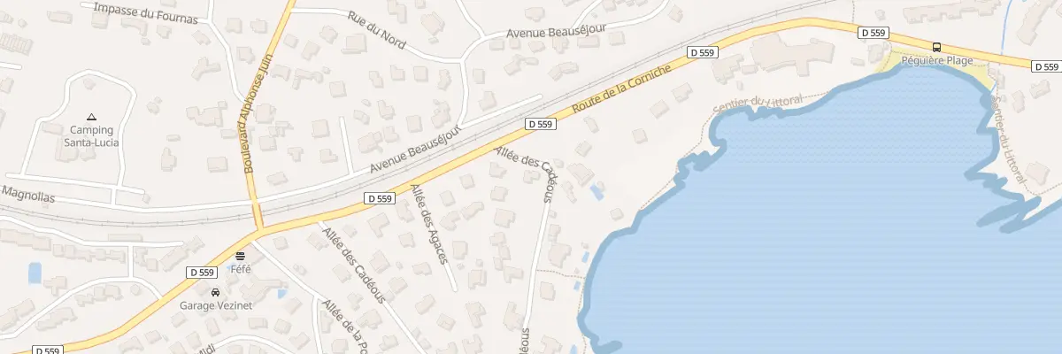 Plan du 485 All des Cadéous à Saint-Raphaël