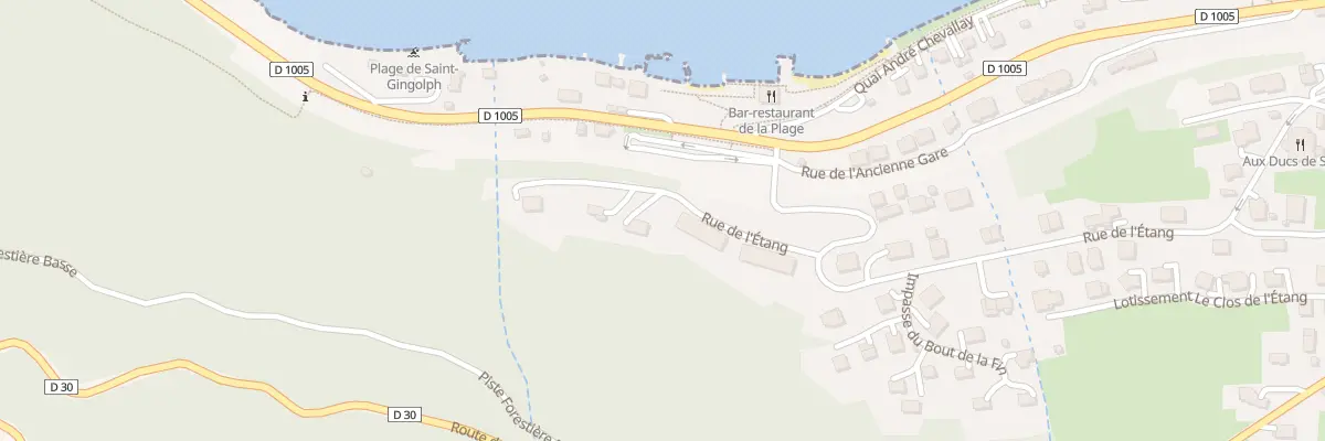 Plan du 23 Rue de l’Étang à Saint-Gingolph