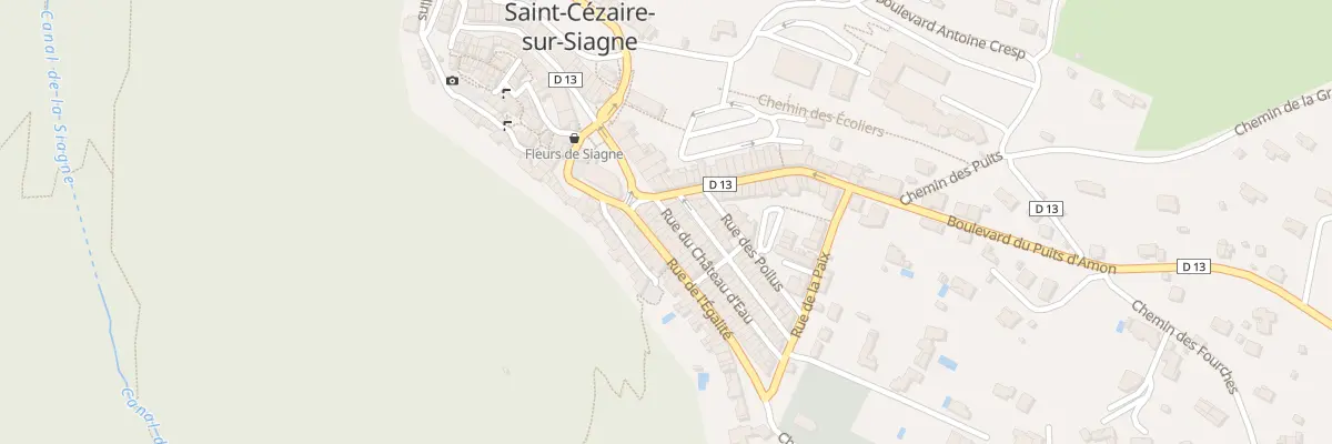 Plan du 12 Rue du Château d’Eau à Saint-Cézaire-sur-Siagne