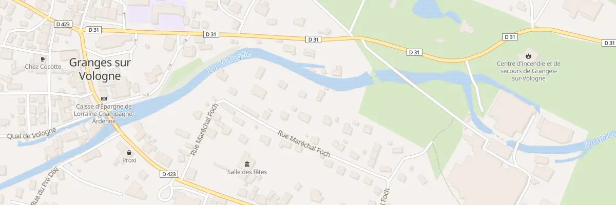 Plan du 15 Rue Marechal Foch à Granges-Aumontzey