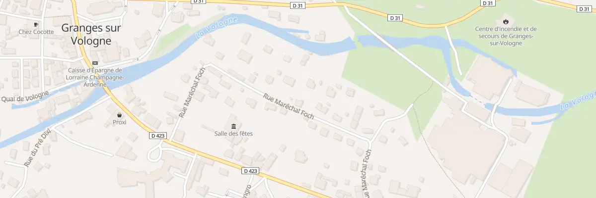 Plan du 17 Rue Marechal Foch à Granges-Aumontzey