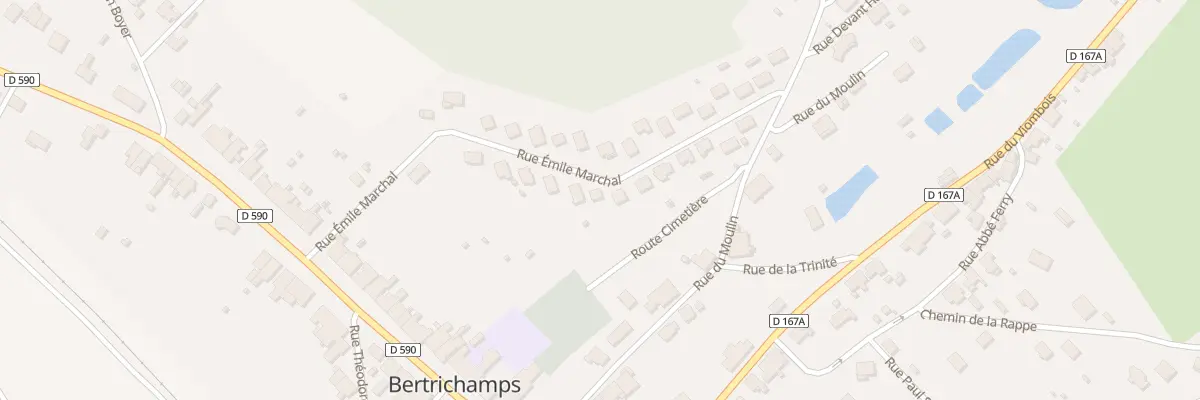 Plan du 16 Rue Emile Marchal à Bertrichamps
