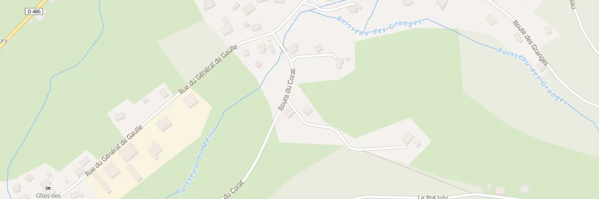 Plan du 7 Rte du Corat au Ménil