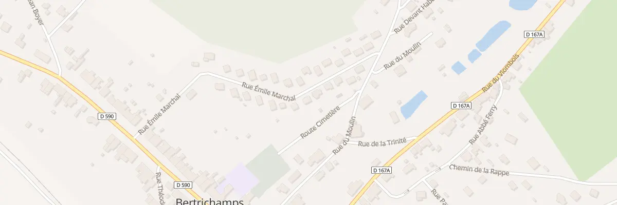 Plan du 20 Rue Emile Marchal à Bertrichamps