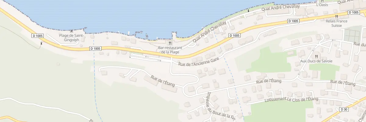 Plan du 13 Imp de l’Ancienne Gare à Saint-Gingolph
