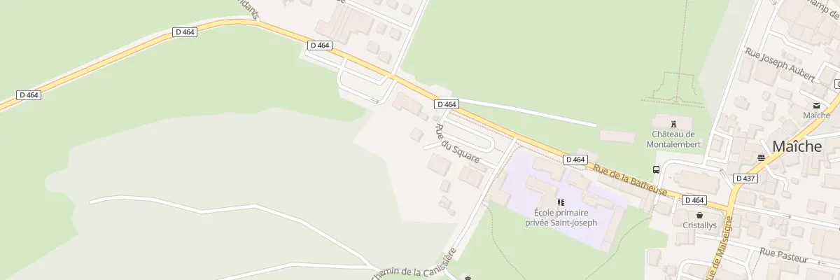 Plan du 2 Rue du Square à Maîche