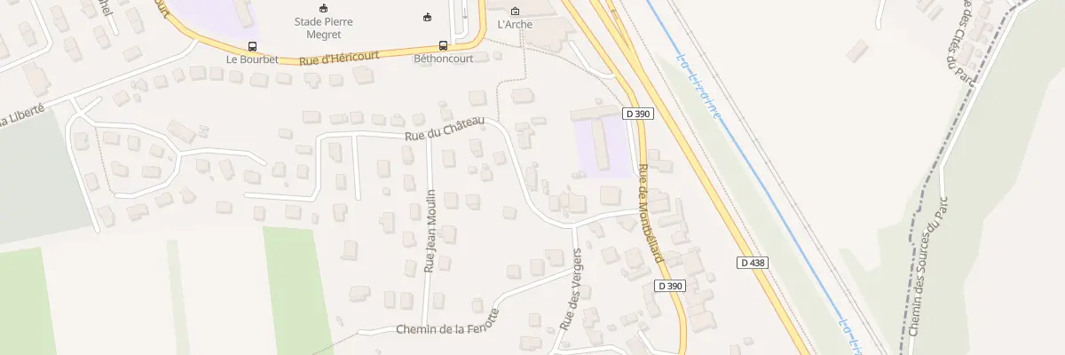 Plan du 7 Rue du Château à Bethoncourt