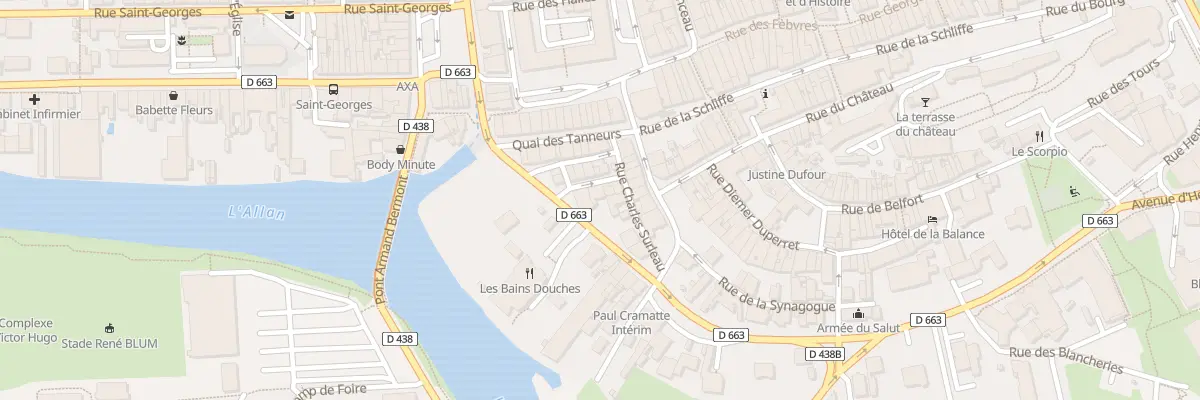 Plan du 7 Rue de la Planchette à Montbéliard
